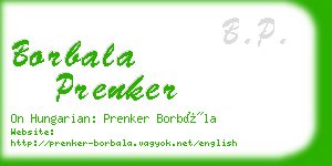 borbala prenker business card